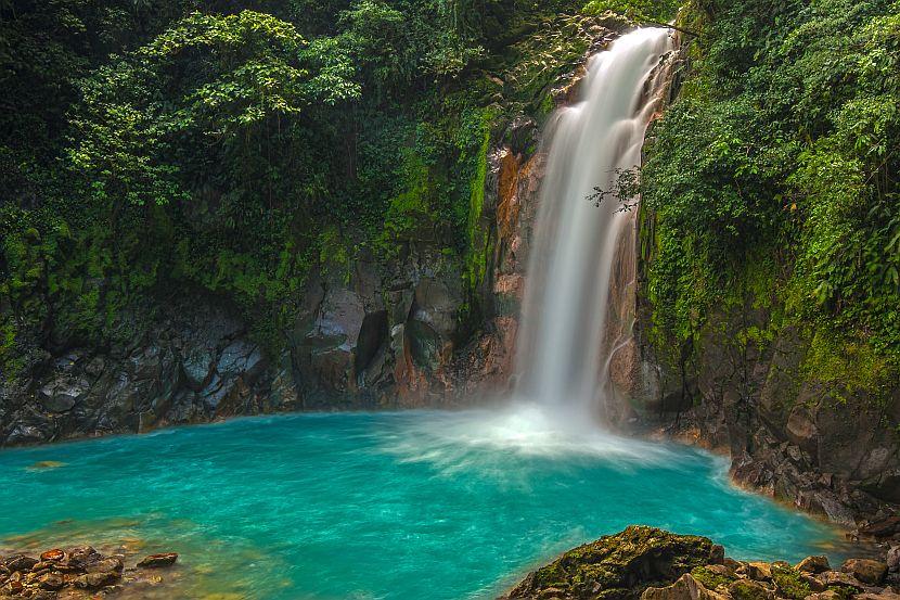 Rio Celeste Waterfall in Costa Rica
